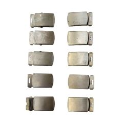 10 Pack GI Air Force Silver 1-1/8 in Belt Buckles 