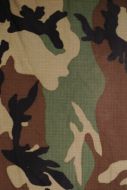 GI Woodland Camouflage Pattern Rip Stop Material