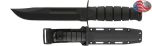Ka-Bar Fighting Utility Knife Straight Edge Black Plastic Sheath